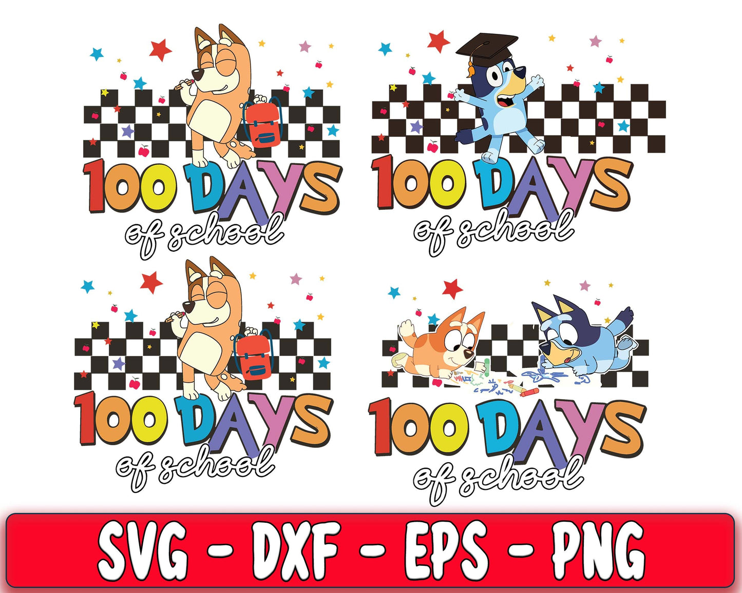 bluey friend svg bundle , bluey friend SVG DXF PNG EPS , cricut , file cut , Silhouette, digital download, Instant Download