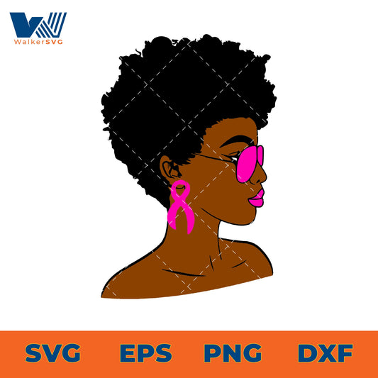 Black Queen Breast Cancer Survivor SVG