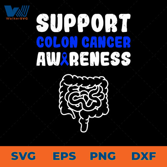 Support Colon Cancer Awareness SVG