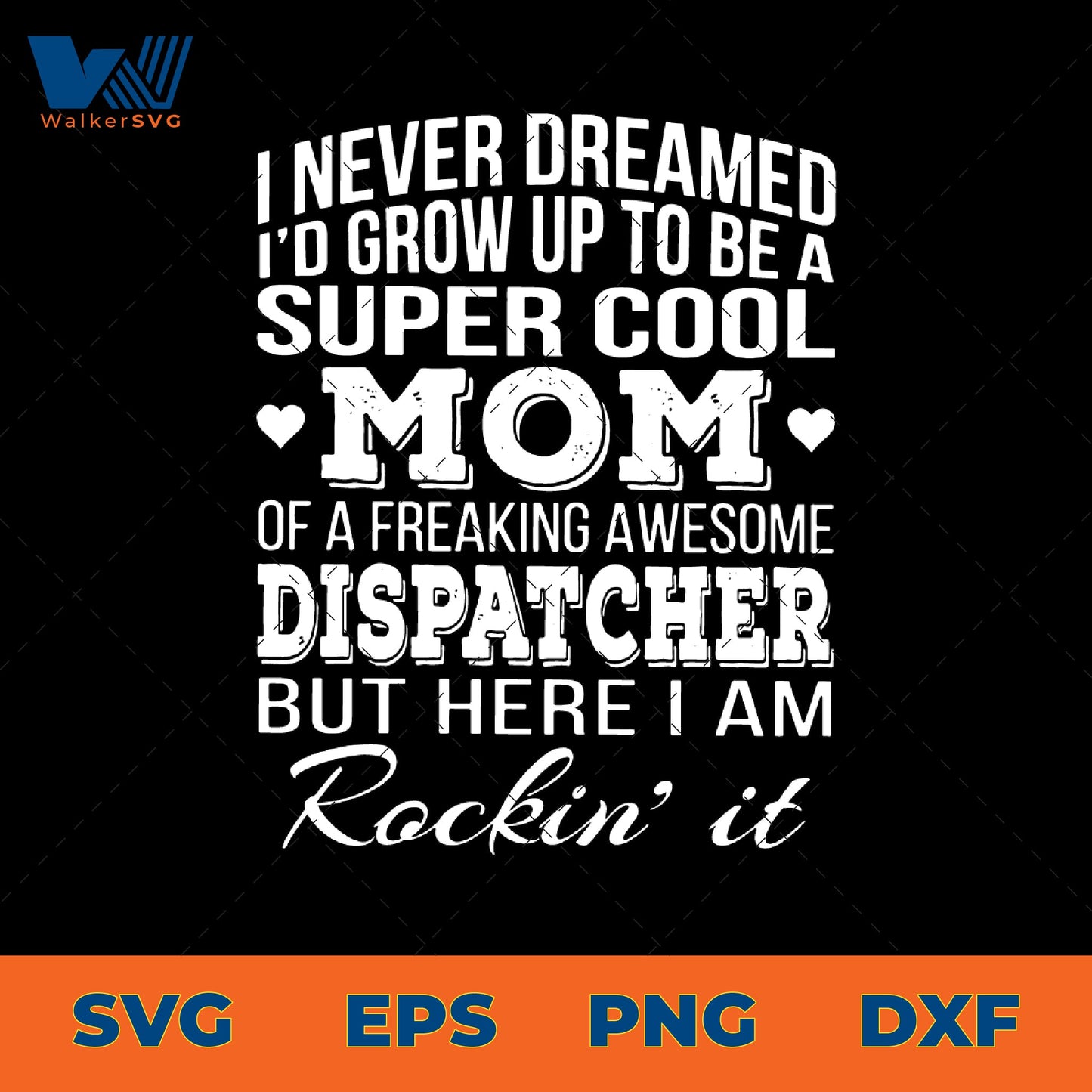 I Never Dreamed I'd Grow Up To Be A Super Cool Mom Of A Freaking Awesome Dispatcher SVG