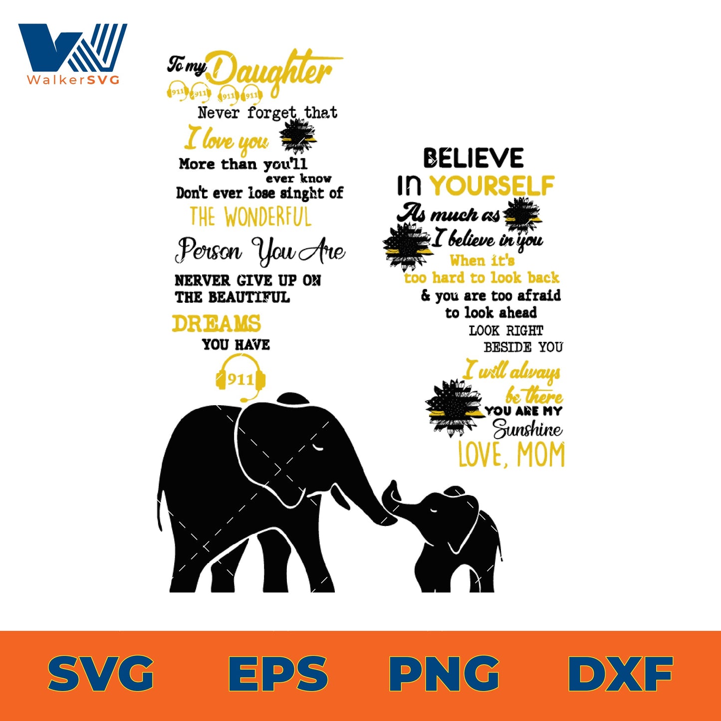 To My Dispatcher Daughter, Never Forget That I Love You SVG