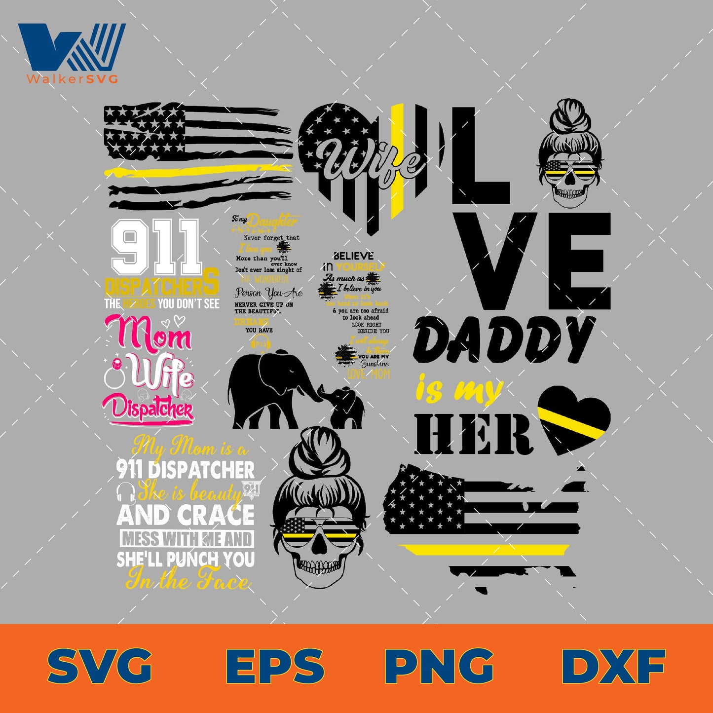 911 Dispatcher SVG Bundle