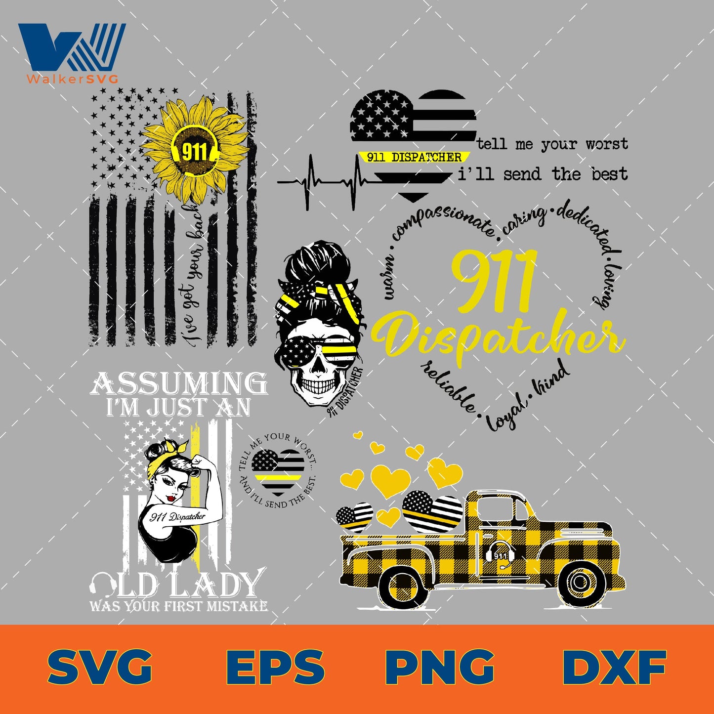 911 Dispatcher Quotes SVG Bundle