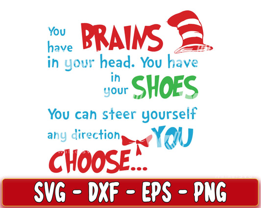 You have brains, feet, shoes, you choose SVG, EPS, PNG, DXF , cricut , file cut, for Cricut, Silhouette , digital download, Instant Download