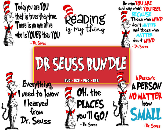 Dr seuss svg, oh, the places you'll go!, cat in the hat SVG, EPS, PNG, DXF , cricut , file cut, for Cricut, Silhouette , digital download, Instant Download