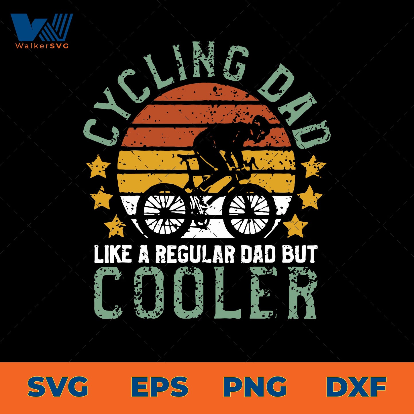 Cycling Dad Like A Regular Dad But Cooler SVG