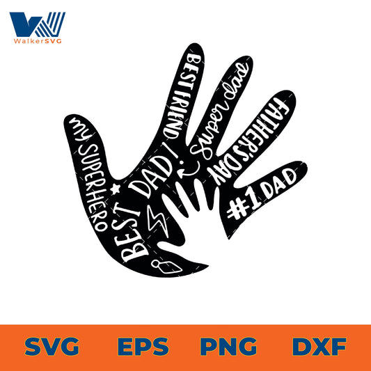 My Superhero, Best Dad SVG