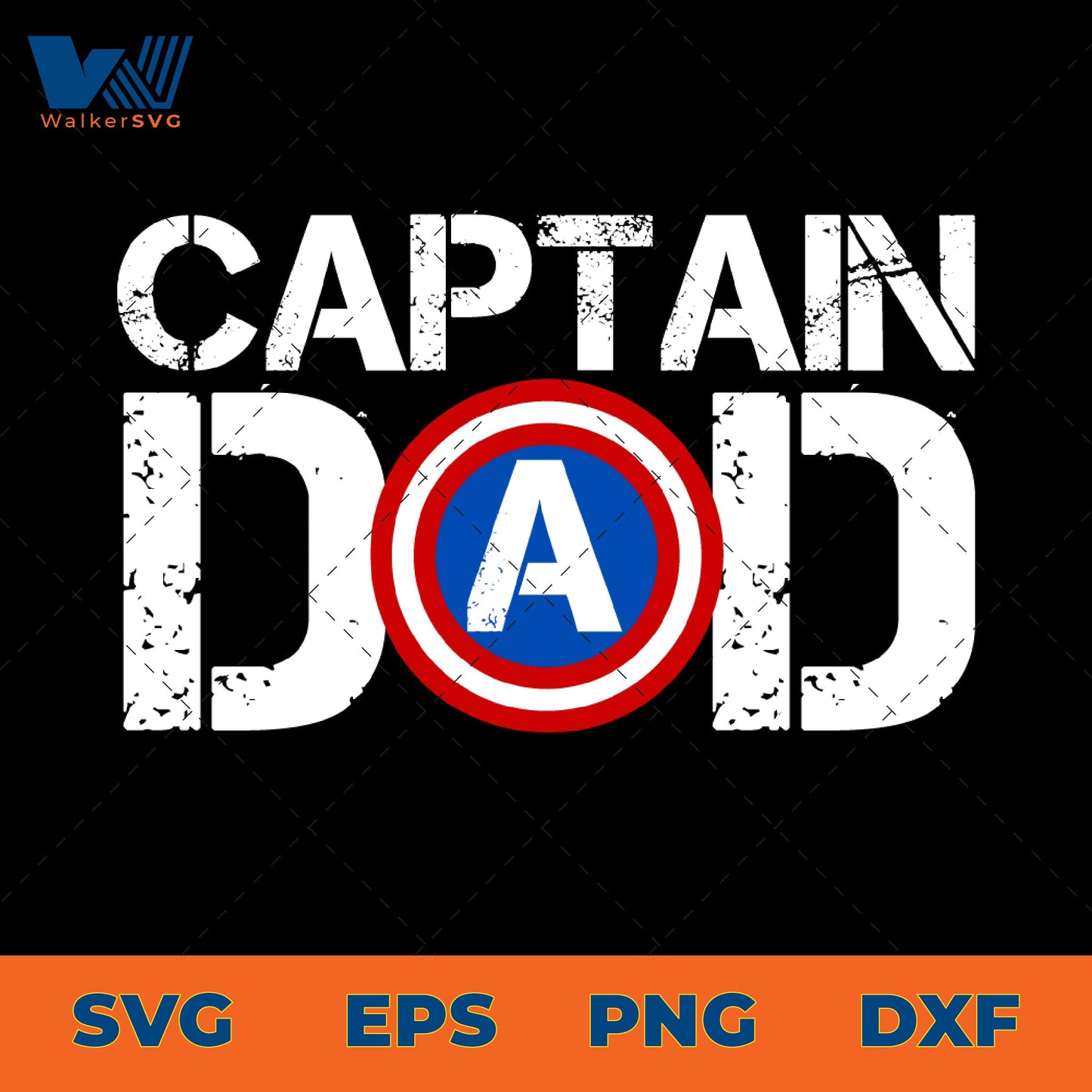 Captain Dad SVG