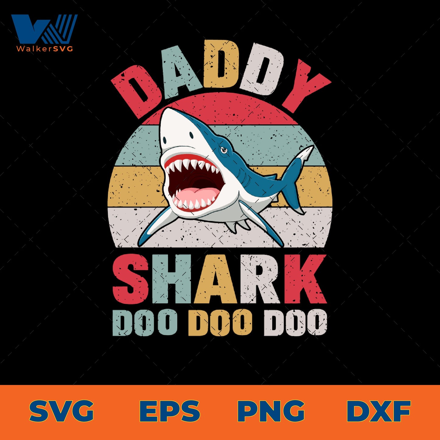 Daddy Shark Doo Doo Doo SVG