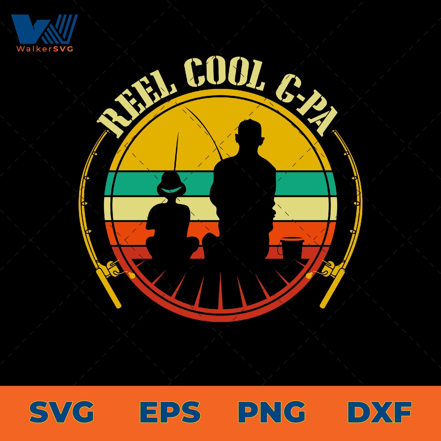 Reel Cool Grandpa SVG