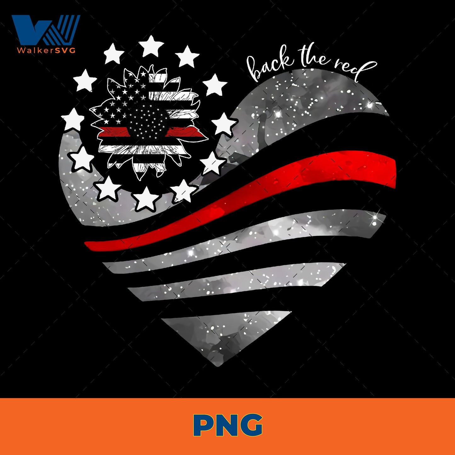 Back The Red Heart PNG