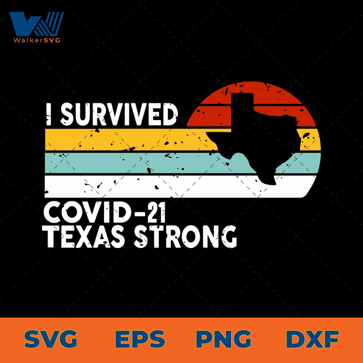 I Survived Covid-21, Texas Strong SVG