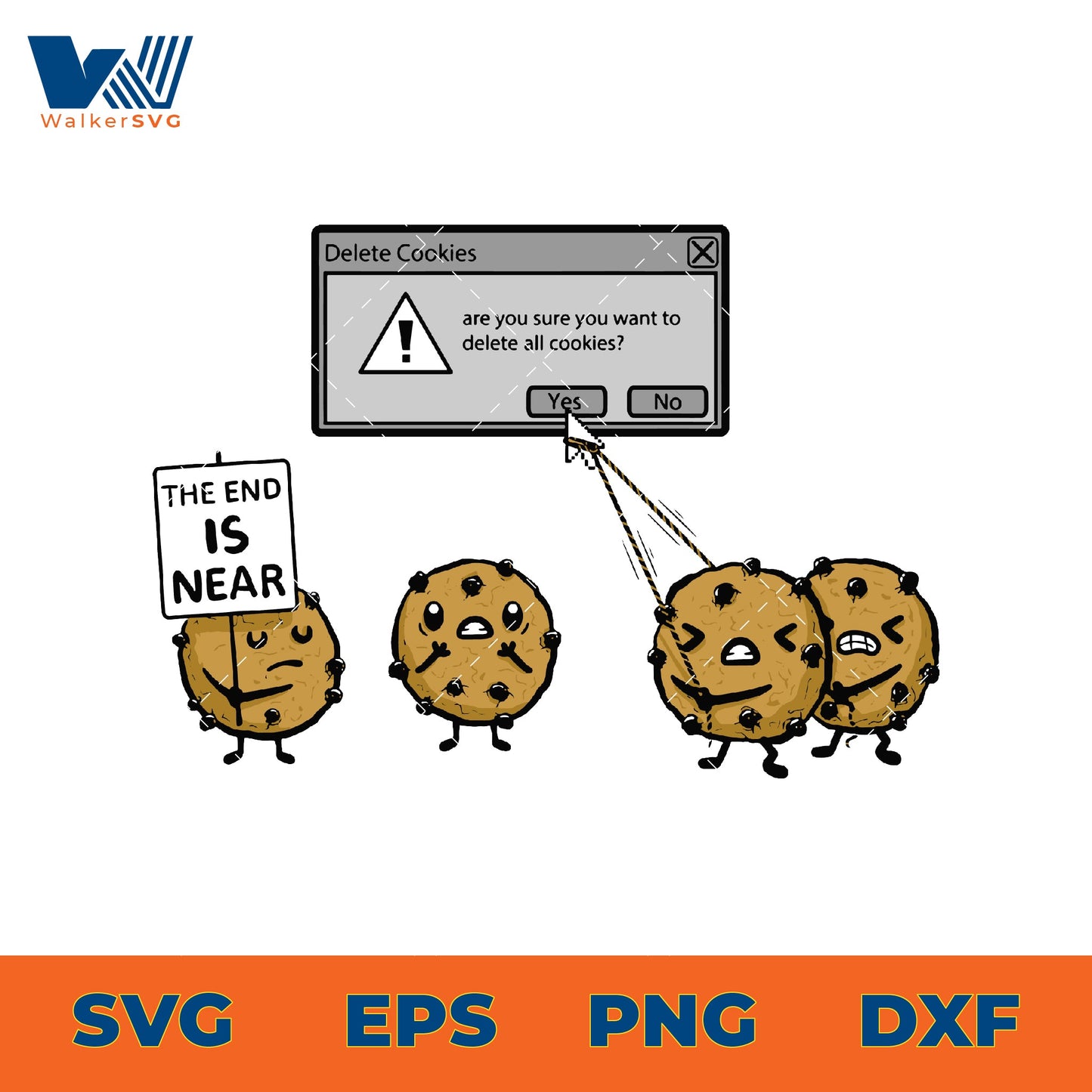 Are You Sure You Want To Delete All Cookies SVG