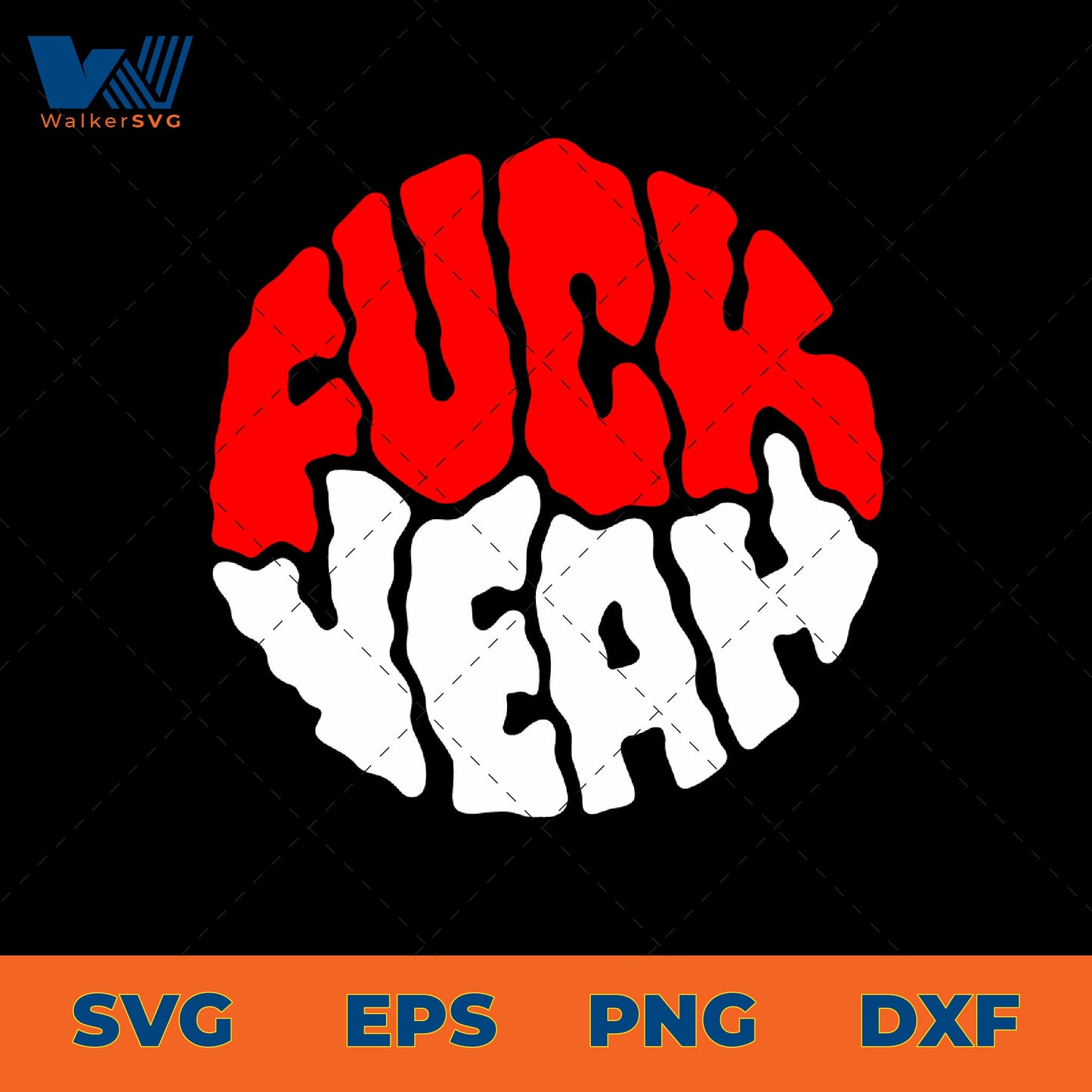 Fuck Yeah Sticker SVG