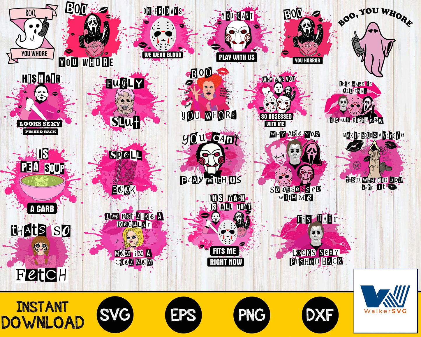 Mean Girls svg,80+ file Mean Girls Bundle svg ,bundle halloween svg, file cut , for Cricut, Silhouette , digital download