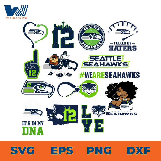 Seattle Seahawks SVG Bundle