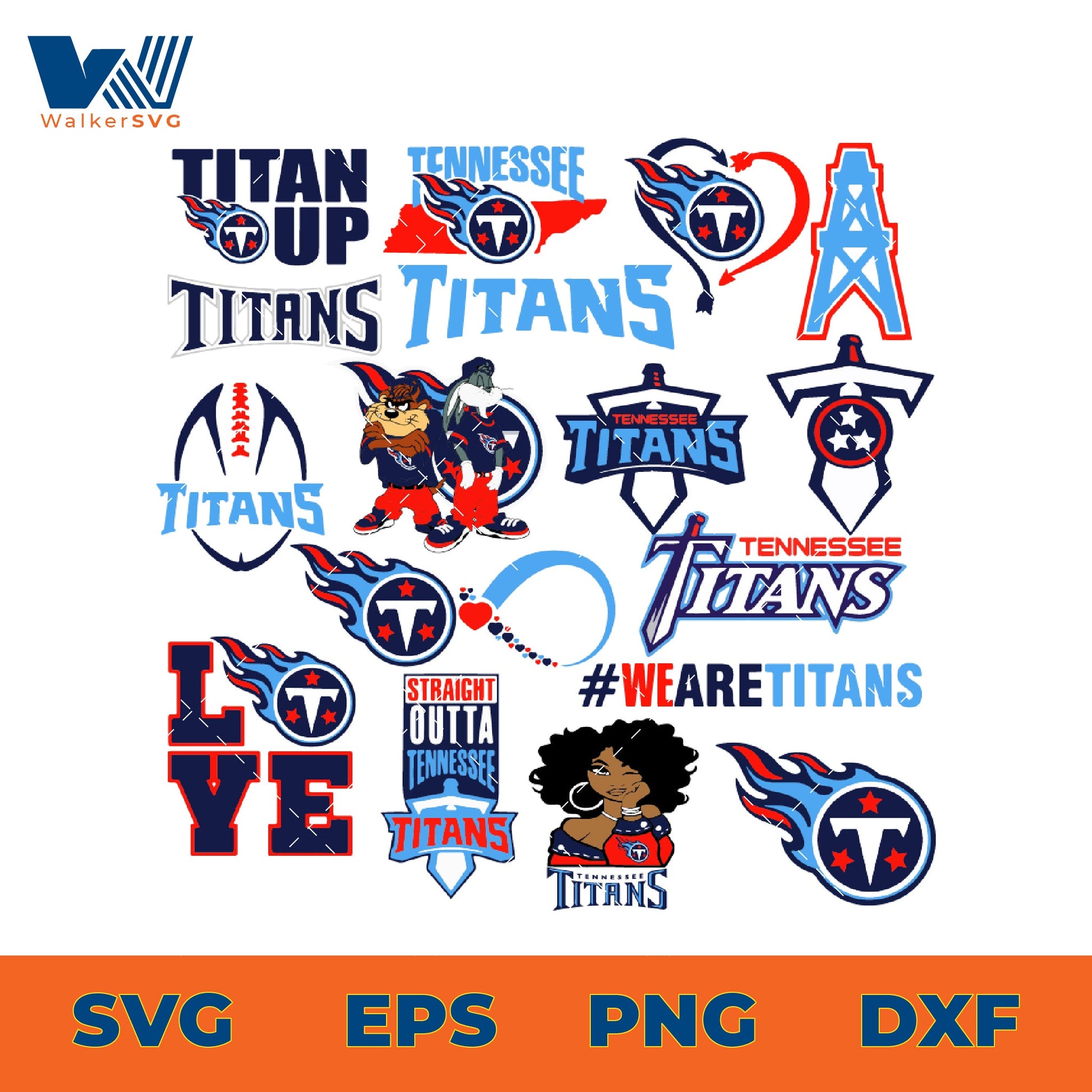 Tennessee Titans SVG Bundle