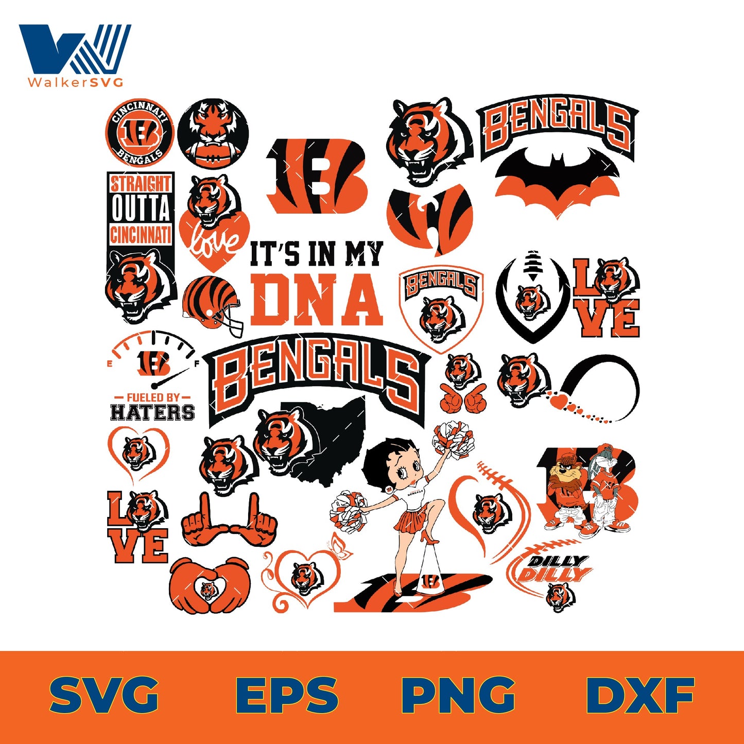 Cincinnati Bengals SVG Bundle