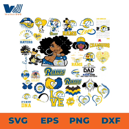 Los Angeles Rams SVG Bundle