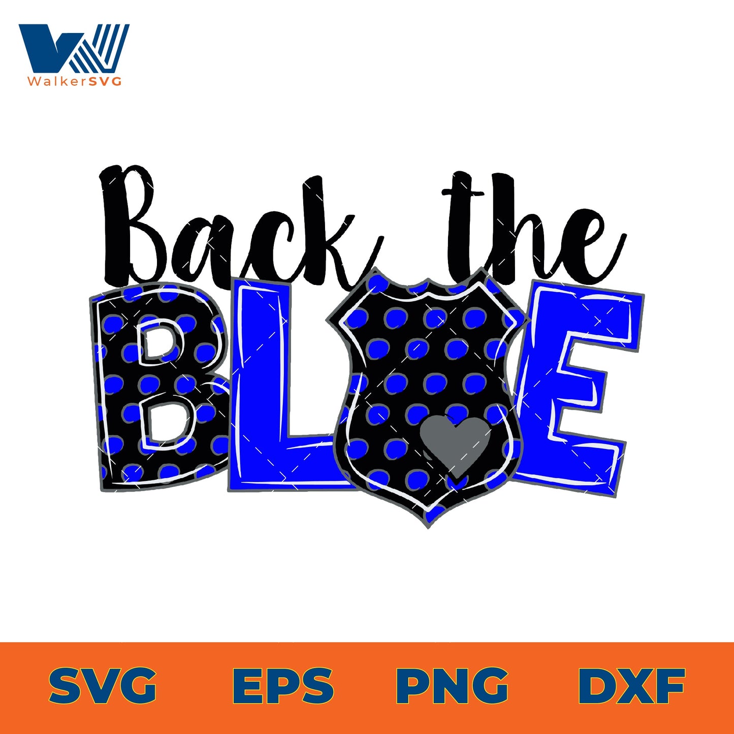 Black The Blue SVG