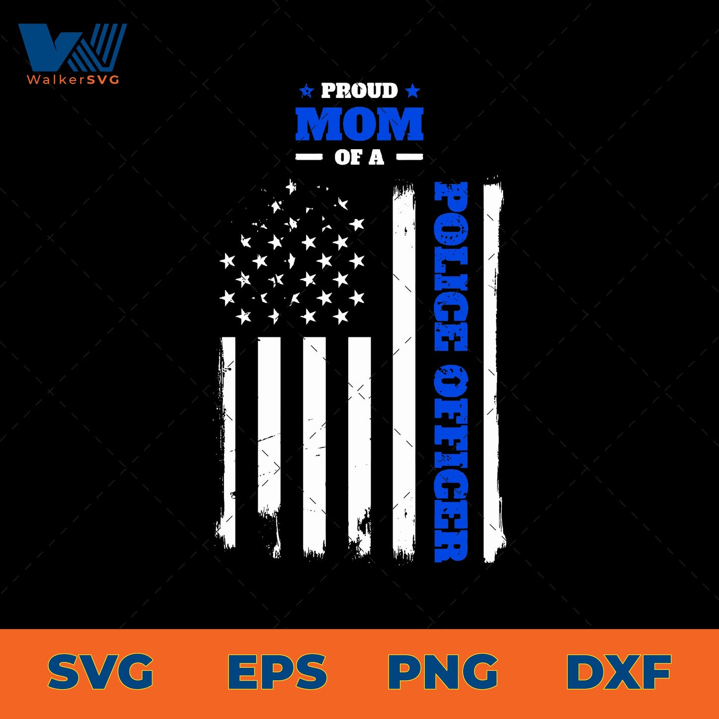 Proud Mom Of A Police Officer SVG