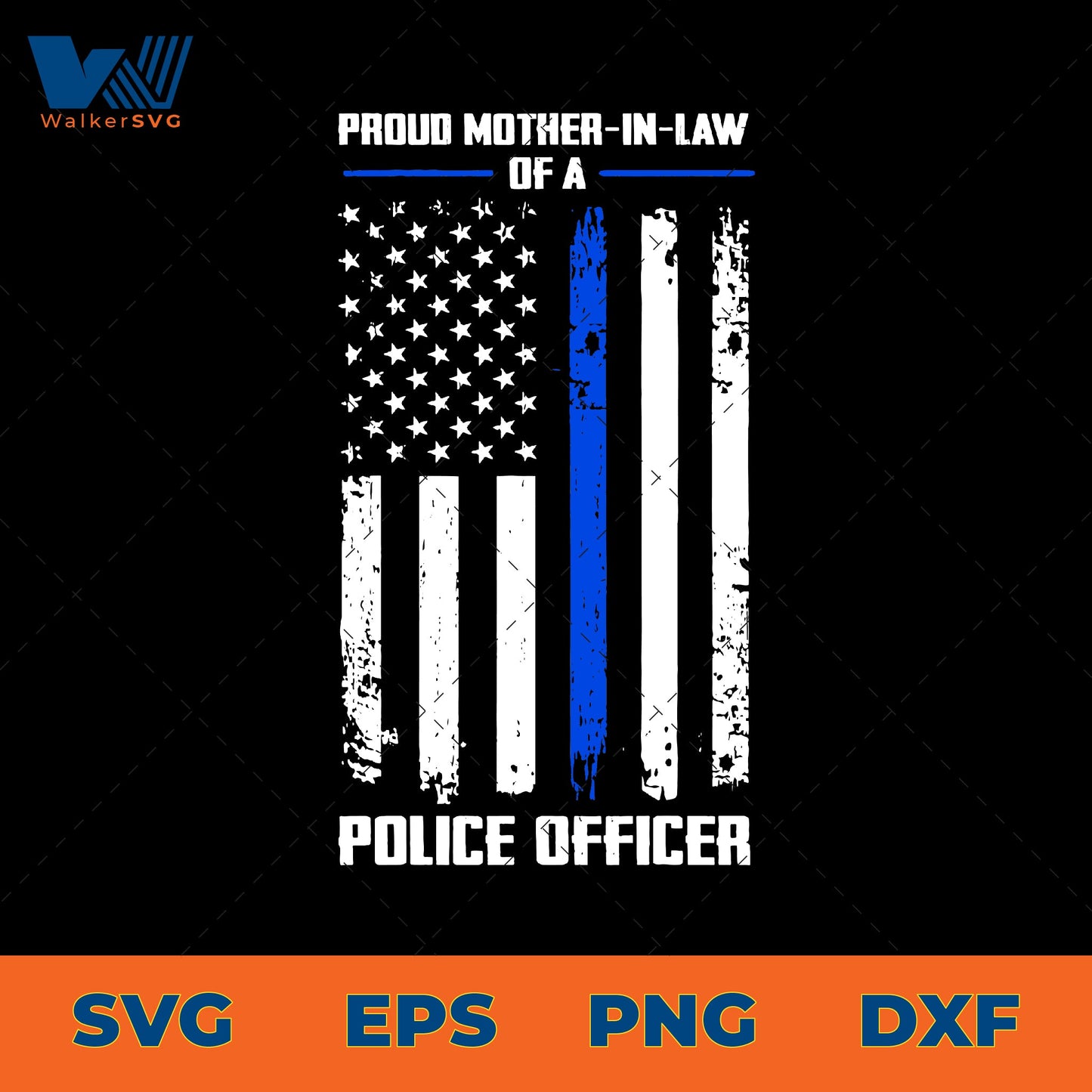 Proud Mother-In-Law Of A Police Officer SVG