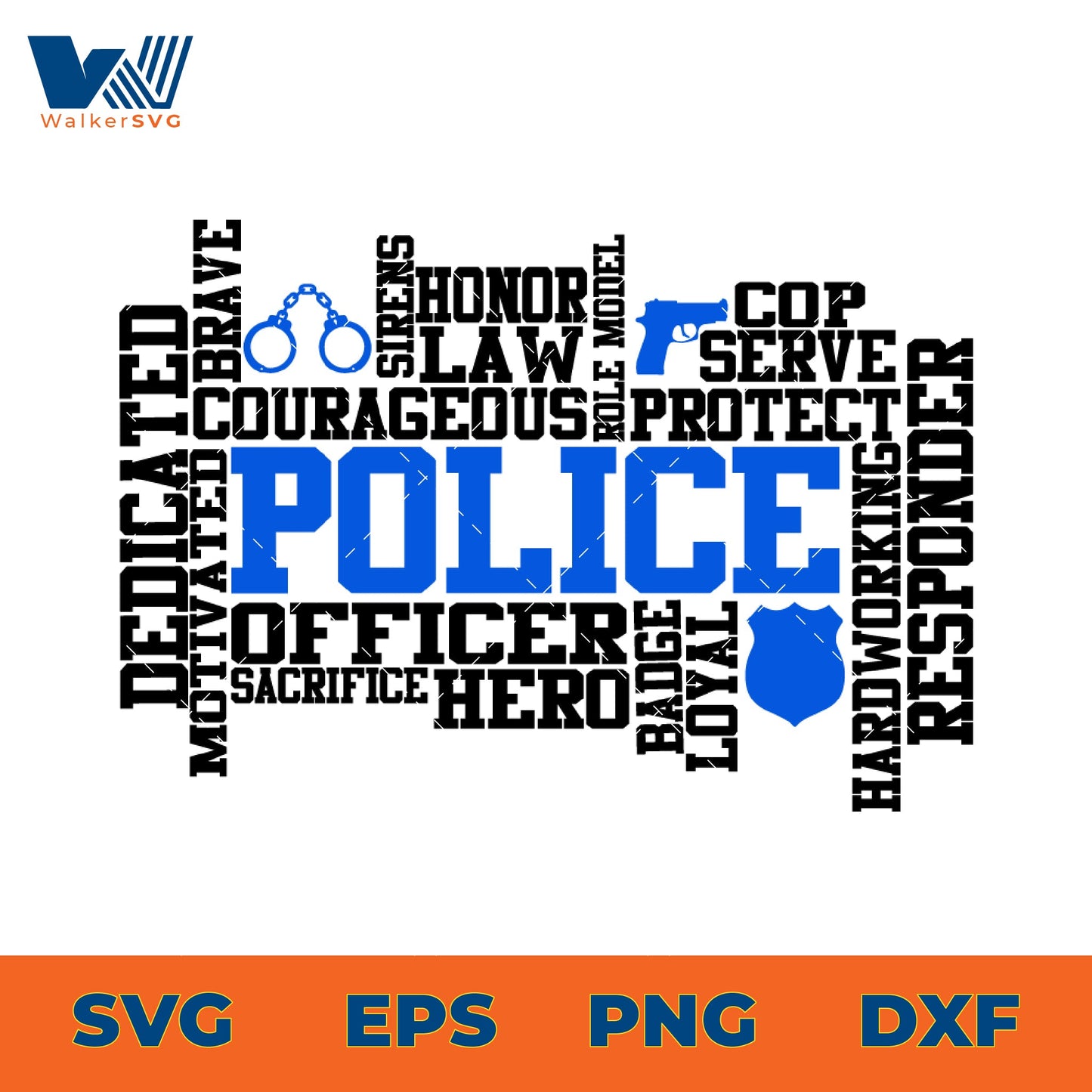 Back The Blue, Support The Police SVG