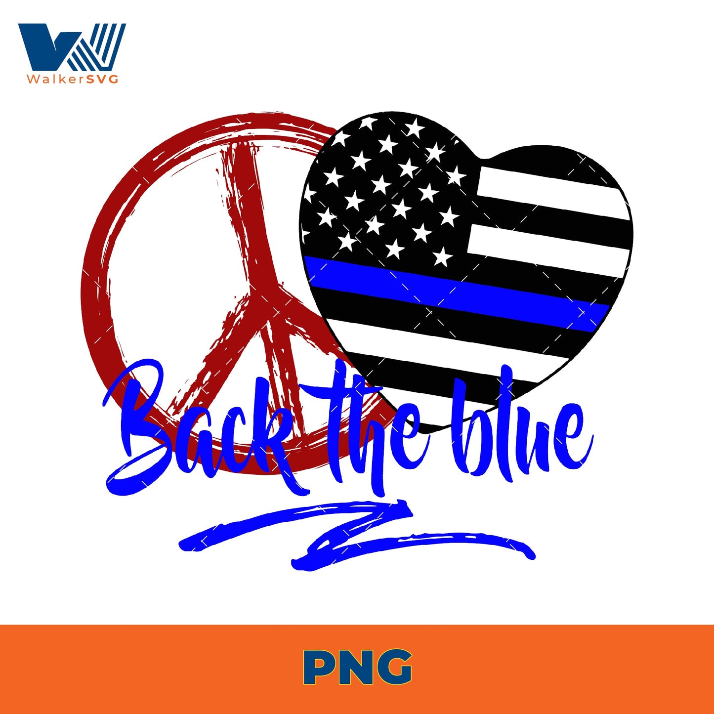 Hippies Back The Blue PNG