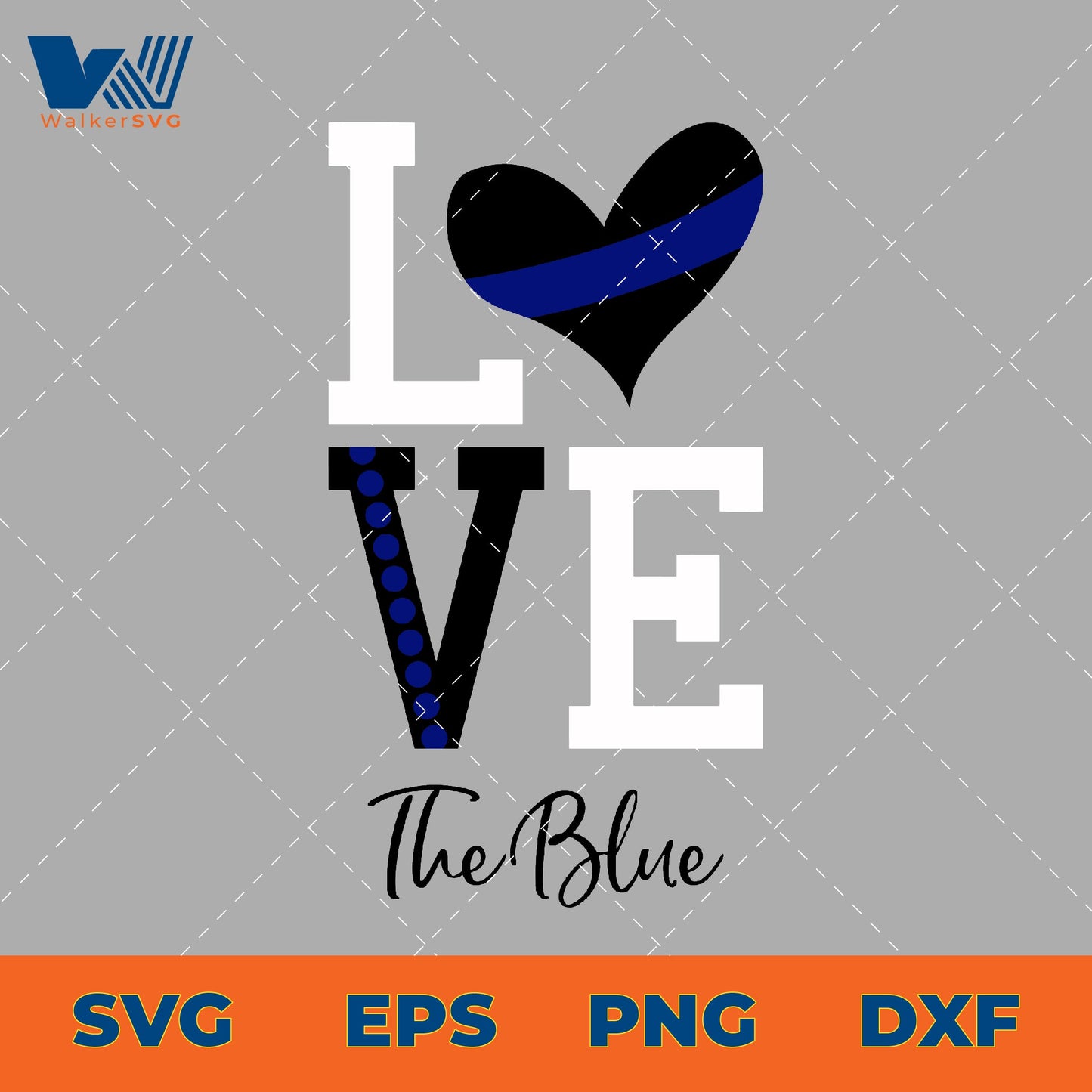 Love The Blue SVG