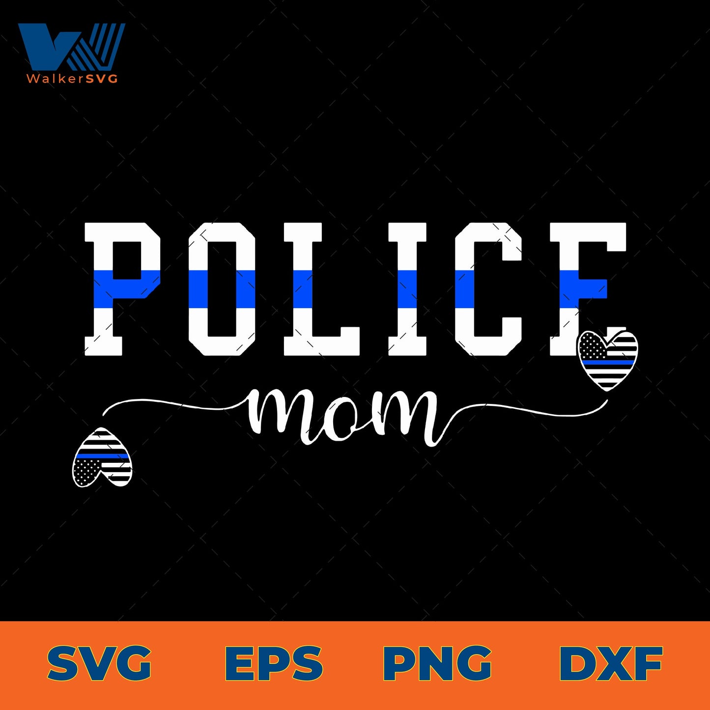 Police Mom SVG