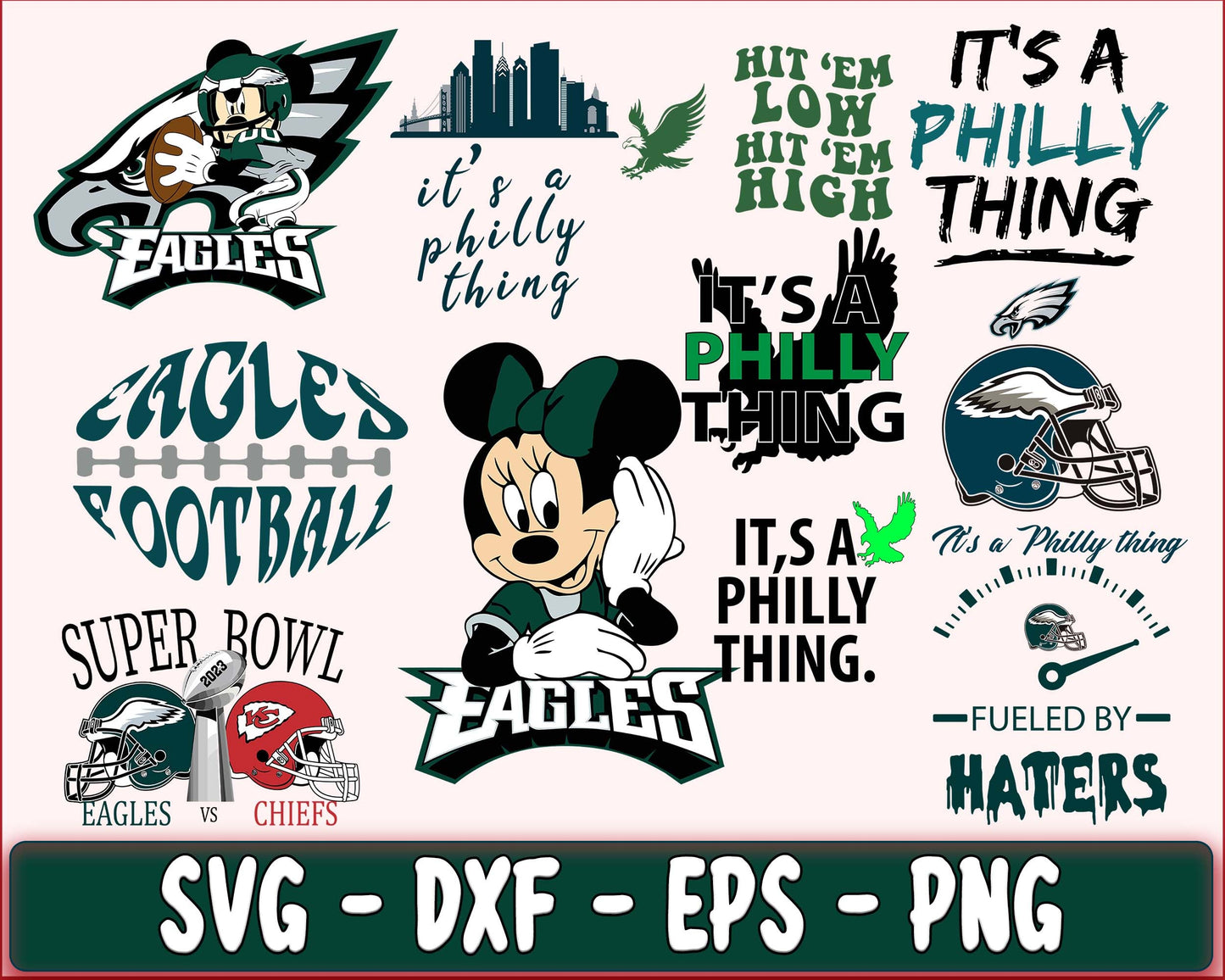 Philadelphia-Eagles SVG , 40+ file Philadelphia-Eagles SVG Bundle , NFL SVG , Philadelphia-Eagles svg dxf eps png , digital download, cricut, file cut