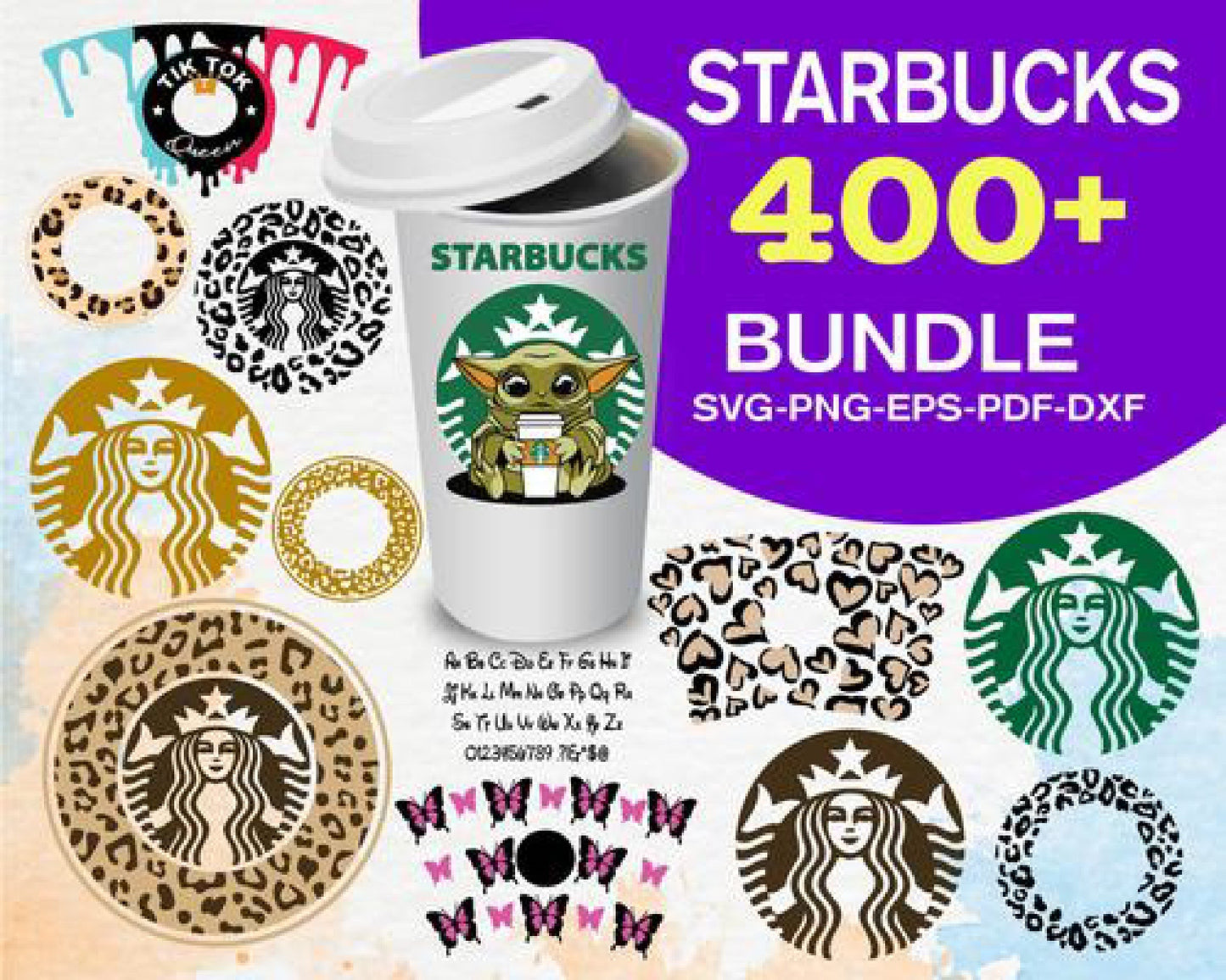 400+Starbucks Wrap, SVGStarbucks svg, Starbucks svg bundle, Starbucks Logo SVG, Starbucks Option Coffee Emblem Cut Collection Siren Starbucks Svg for Cricut