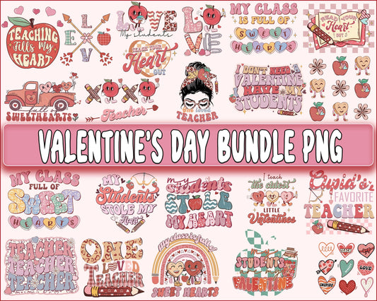 Retro Valentine's day bundle PNG ,Messy , Raibow  valentine's day PNG, Valentines Day Sublimation ,Love  , Heart valentine's day sublimation, Digital Download, Instant Download