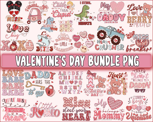 Valentine's day bundle PNG ,Messy ,T-rex, valentine's day PNG, Valentines Day Sublimation ,Love  , Heart valentine's day sublimation, Digital Download, Instant Download