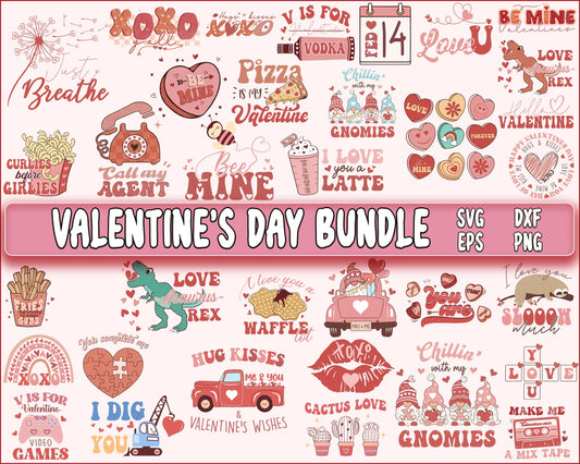 Valentine's day bundle SVG ,Car , phone, T-rex , Xo Xo, valentine's day SVG DXF EPS PNG, Valentines Day Sublimation ,Love  , Heart valentine's day sublimation, Digital Download, Instant Download