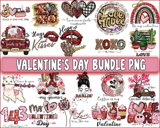 Valentine's day bundle PNG , Valentines Day Sublimation bundle, Valentine Day love sublimation, Digital Download, Instant Download