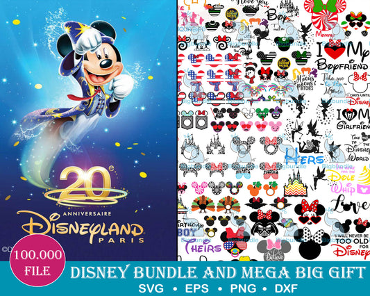 100.000+ file Disney bundle svg, Disney svg,dxf,png,eps, cricut , file cut , Silhouette, Digital Dowload