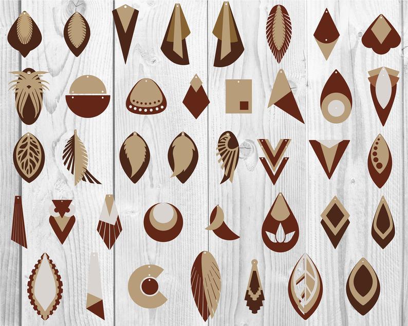 Earrings SVG Bundle - 1000+ files Earrings SVG, EPS, PNG, DXF for Cricut, Silhouette