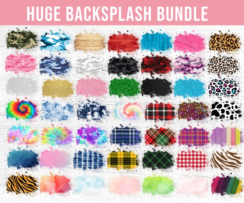 Splash Background PNG Bundle - 200+ files Splash Background PNG for Cricut, Silhouette