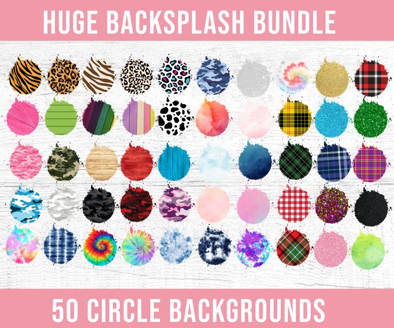 Splash Background PNG Bundle - 200+ files Splash Background PNG for Cricut, Silhouette