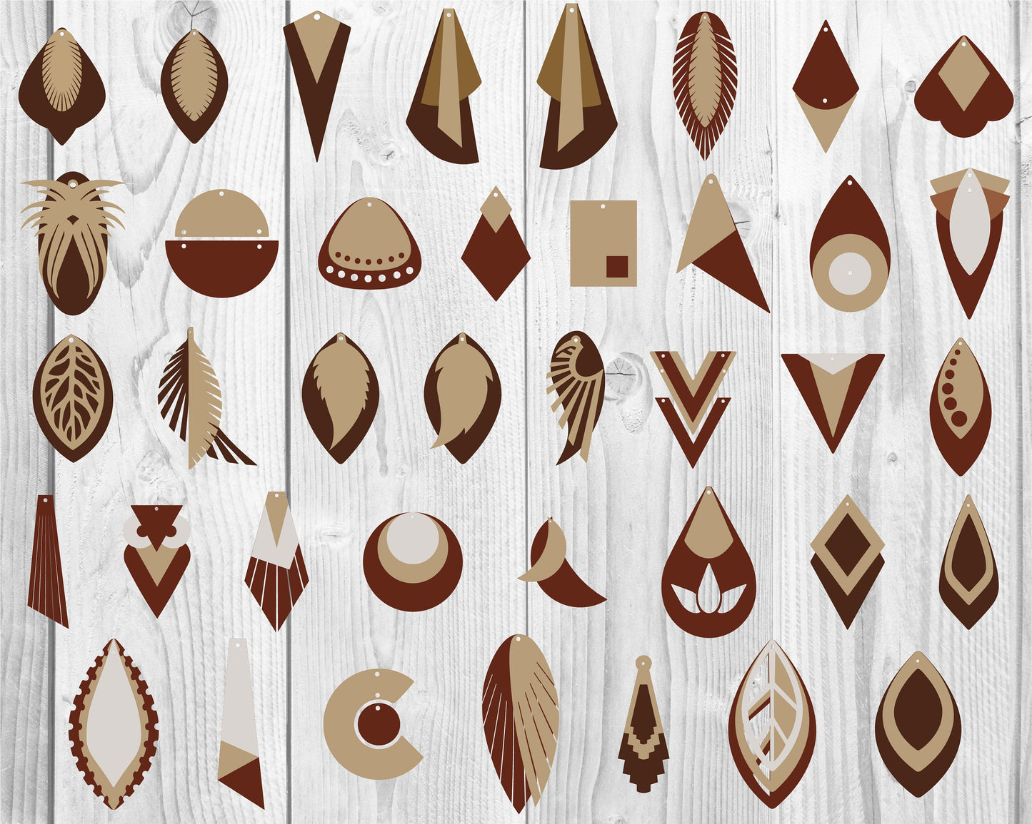 Earrings SVG Bundle - 1000+ files Earrings SVG, EPS, PNG, DXF for Cricut, Silhouette