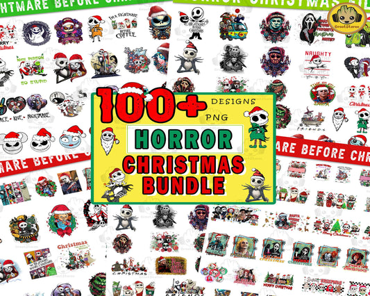 100+ Horror Christmas Character Png Bundle, Nightmare Before Christmas Png, Christmas Friend Png, Digital Download ,Instant Download