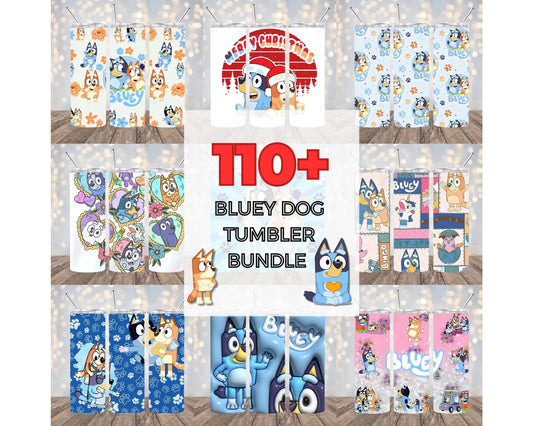 110+ Blue Dog Tumbler Wrap Bundle PNG , Bluey Dog Tumbler Wrap PNG , Digital Download ,Instant Download