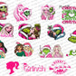 15 Pink Doll Kids Christmas Png Bundle, Merry Christmas Png, Pink Boujee Christmas Bundle, Digital Download ,Instant Download