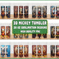 3D mickey tumbler bundle png, 20oz sublimation designs high quality png, digitial download, Designs 20 oz sublimation, Bundle Design Template for Sublimation