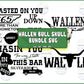 3 file Retro Wallen Bull Skull PNG, Country Western Svg Png Dxf Eps , cricut , file cut , Silhouette, Digital Dowload
