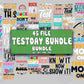 TestDay SVG Bundle - 45+ file TestDay bundle SVG, EPS, PNG, DXF for Cricut, Silhouette, digital download