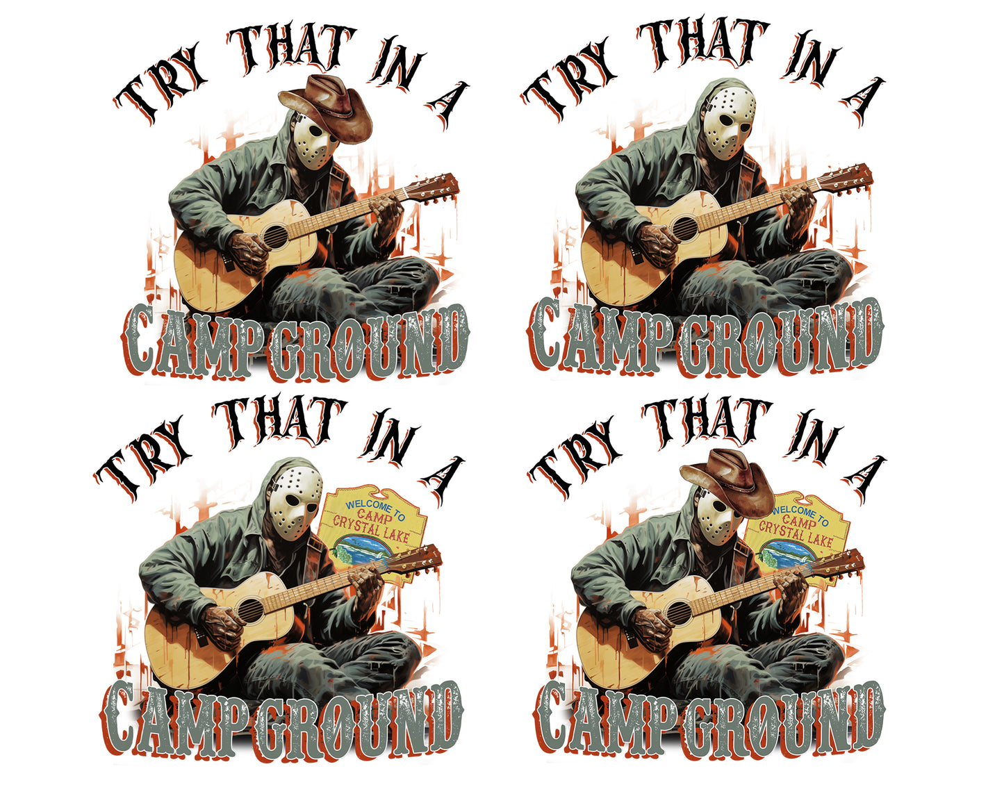 4 file Horror Try That In A Small Town Campground PNG , bundle halloween  Cutting Image, File Cut , Digital Download, Instant Download