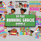 Running gracie SVG Bundle - 50+ file Running gracie bundle SVG, EPS, PNG, DXF for Cricut, Silhouette, digital download