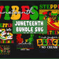 6 file Juneteenth svg, bundle Juneteenth PNG , Juneteenth SVG, EPS, PNG, DXF for Cricut, Silhouette